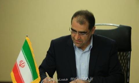 تبریك وزیر بهداشت به مناسبت انتصاب وزیر بهداشت و محیط زیست عراق
