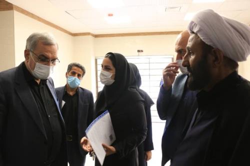 بازدید وزیر بهداشت از بیمارستان ولیعصر (عج) انار